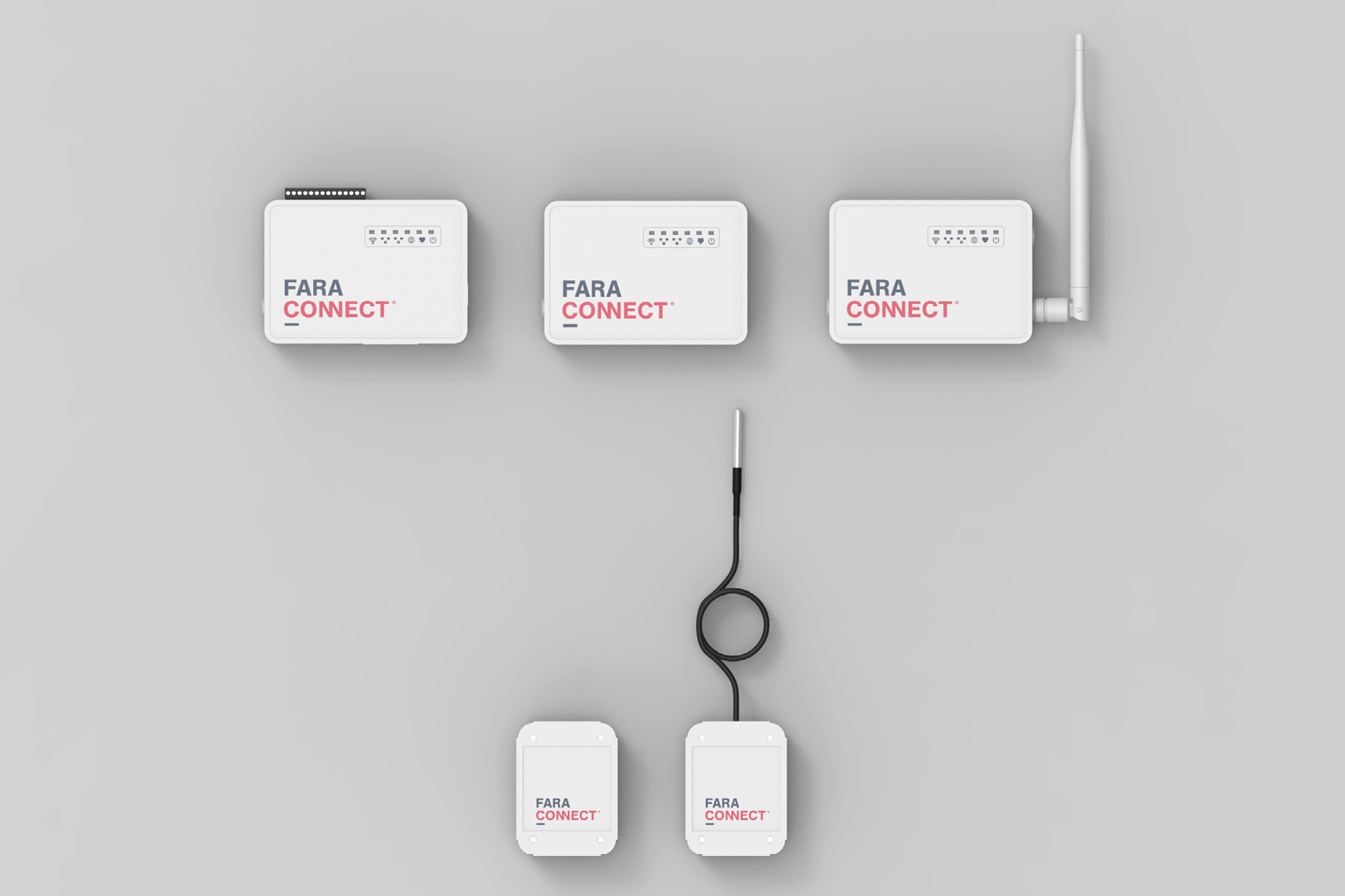 Overzicht FaraConnect loggers en gateways